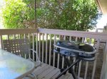 Small Propane Grill on Side Porch